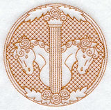 Roman Horse Circle (Trapunto)