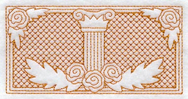 Roman Column Rectangle (Trapunto)