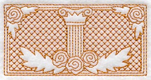 Roman Column Rectangle (Trapunto)