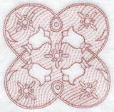 Tulips Square (Trapunto)