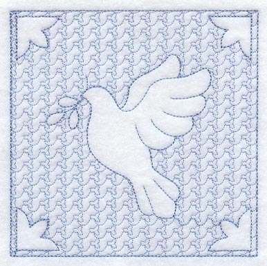 Dove Square (Trapunto)