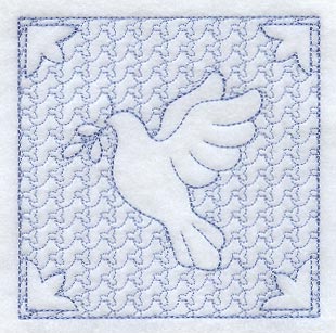 Dove Square (Trapunto)