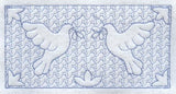 Dove Rectangle (Trapunto)