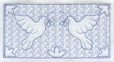 Dove Rectangle (Trapunto)