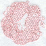 Fuchsia Circle (Trapunto)