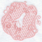 Fuchsia Circle (Trapunto)