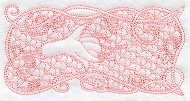 Fuchsia Rectangle (Trapunto)