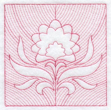 Floral Square (Trapunto)