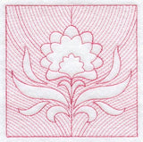 Floral Square (Trapunto)