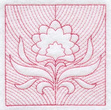 Floral Square (Trapunto)