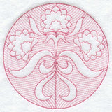 Floral Circle (Trapunto)