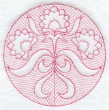 Floral Circle (Trapunto)