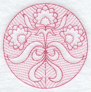 Floral Circle (Trapunto)