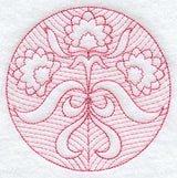 Floral Circle (Trapunto)