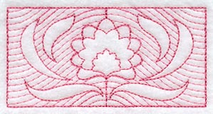 Floral Rectangle (Trapunto)