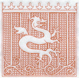 Dragon Square (Trapunto)