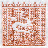 Dragon Square (Trapunto)