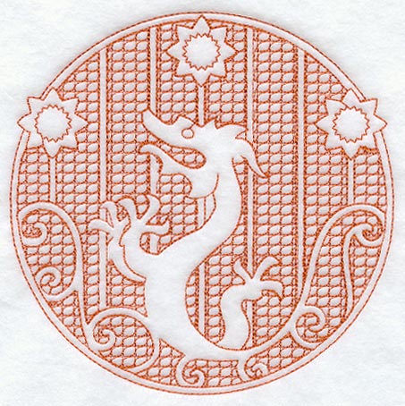 Dragon Circle (Trapunto)
