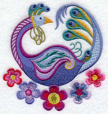 Jacobean Peacock Circle