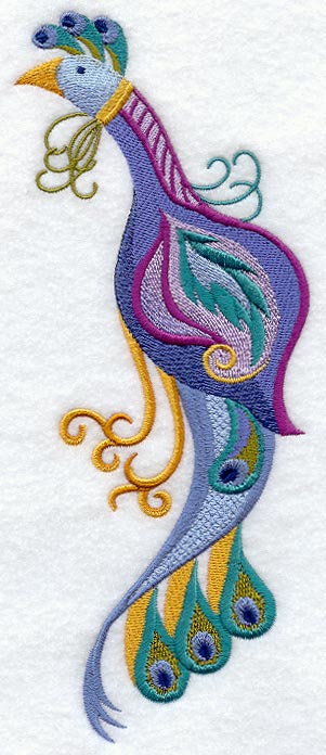 Jacobean Peacock Spray