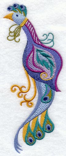 Jacobean Peacock Spray