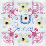 Kashmir Elephant Square (Crystals)