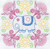 Kashmir Elephant Square (Crystals)