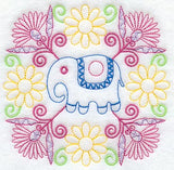 Kashmir Elephant Square (Crystals)