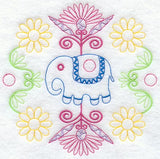 Kashmir Elephant Circle (Crystals)