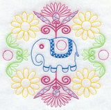 Kashmir Elephant Circle (Crystals)