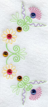 Kashmir Floral Spray (Crystals)