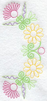 Kashmir Floral Spray - Mirror (Crystals)