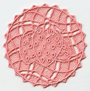 Strawberry Coaster (Lace)
