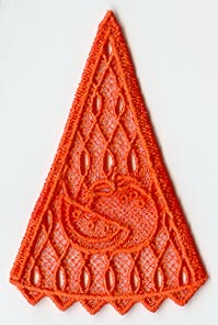 Orange Wedge (Lace)