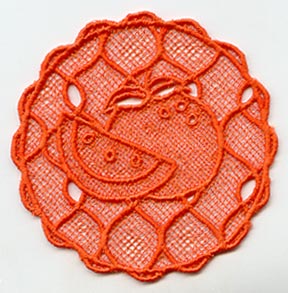 Orange Coaster (Lace)