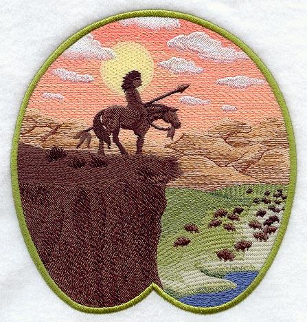 Horse and Rider Track Scene