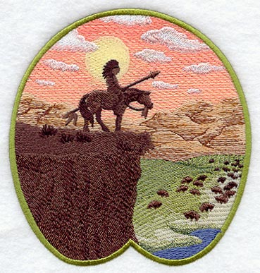 Horse and Rider Track Scene