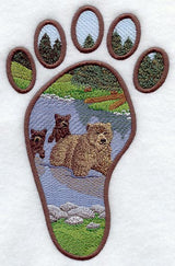 Grizzly Bear Track Scene