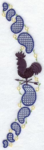 Gingham Paisley Weathervane Spray - Lg (Mirror)