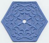Fleur de Lis Hexagon (Lace)