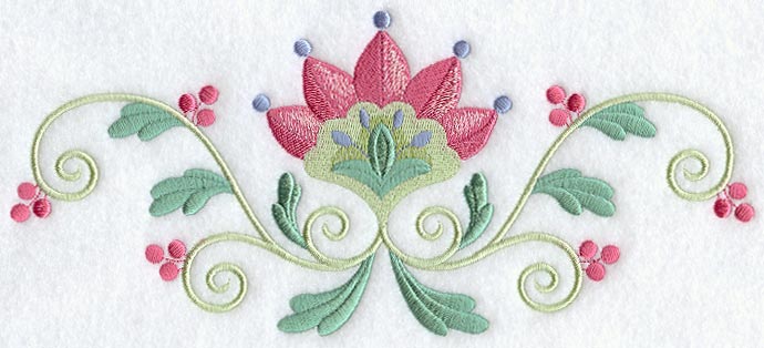 Jacobean Floral Spray