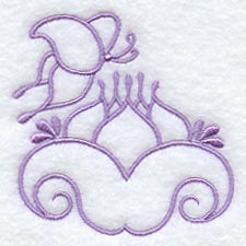 Wispy Butterfly and Flower