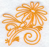 Wispy Dragonfly and Flower