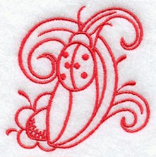 Wispy Ladybug and Flower