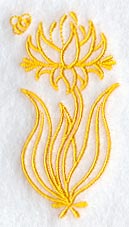 Wispy Bee and Flower