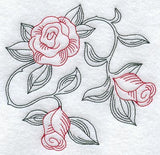 Rose Circle (Redwork)