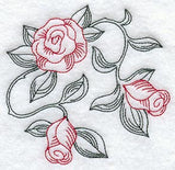Rose Circle (Redwork)