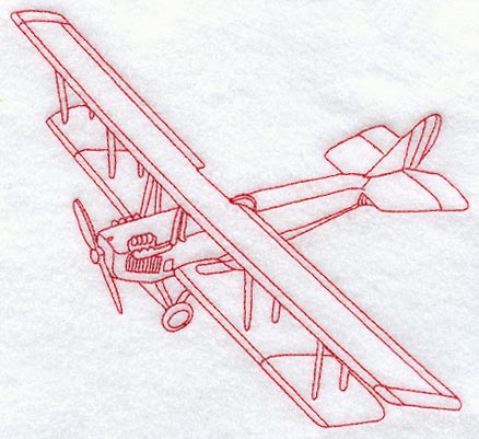 Bi-Plane (Redwork)