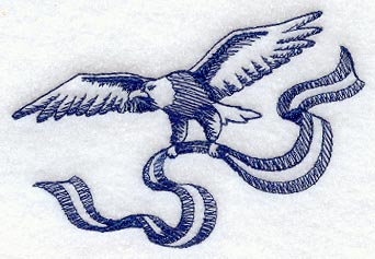 Flying Eagle and Bunting (Toile)