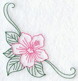 Hibiscus Corner (Redwork)